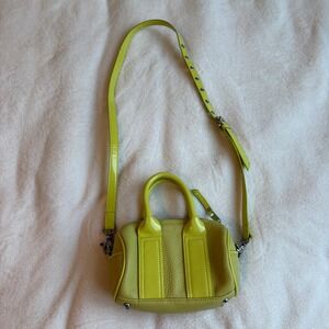 Urban Outfitters Chartreuse Green Mini Bowler Bag Y2K Retro Crossbody Satchel